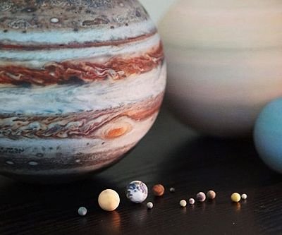 Mini Planetary Globes To Scale
