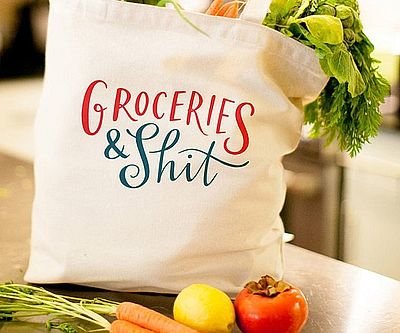 Groceries And Shit Tote Bag