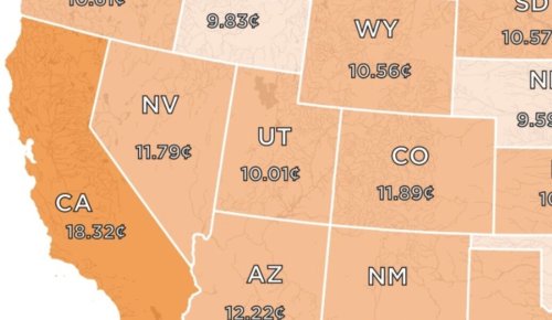 This Map Shows How Much Electricity Costs in Every U.S. State