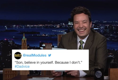 Fallon Cracked Up Over Funny Advice From Dads on 'The Tonight Show'