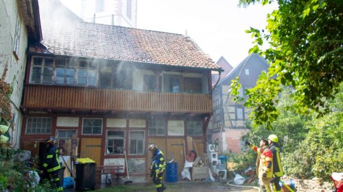 Thüringen: Feuer-Drama! Einsatzkräfte finden Leiche