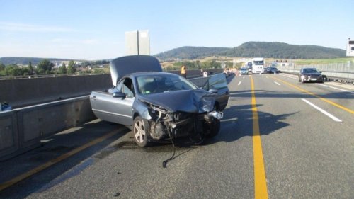 A4 in Thüringen: Dreifach-Crash sorgt für Verkehrschaos