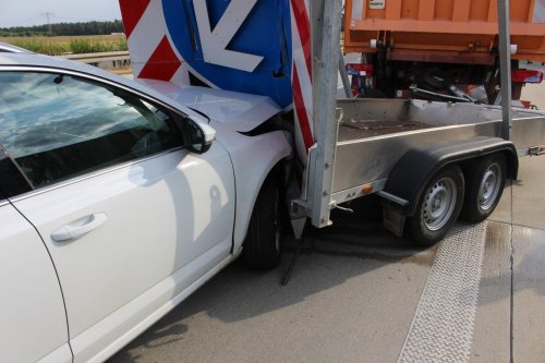 A4 in Thüringen: Autofahrer übersieht Bauarbeiten – mit verheerenden Folgen