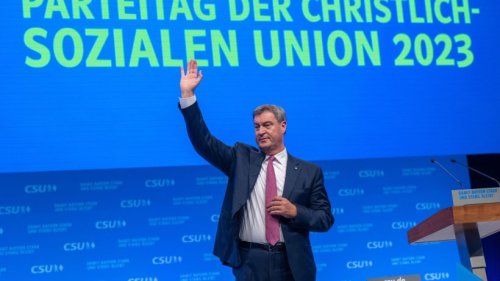 96,56 Prozent: Parteitag bestätigt Söder erneut als CSU-Chef