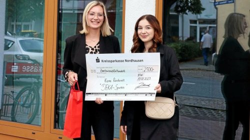 Freude im Kreis Nordhausen: Junge Frau gewinnt Geld bei der Sparkasse