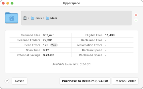 AppBITS: Hyperspace Reclaims Space Used by Identical Files - TidBITS