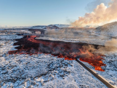 See Iceland’s Volcano Eruption in Photos