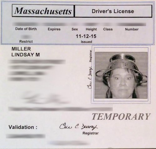Woman Wins Right to Wear Colander on Her Head in Driver’s License Photo