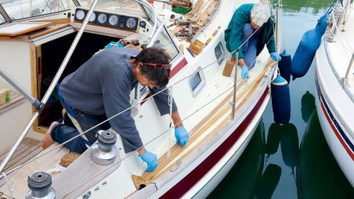 How to replace a worn teak deck