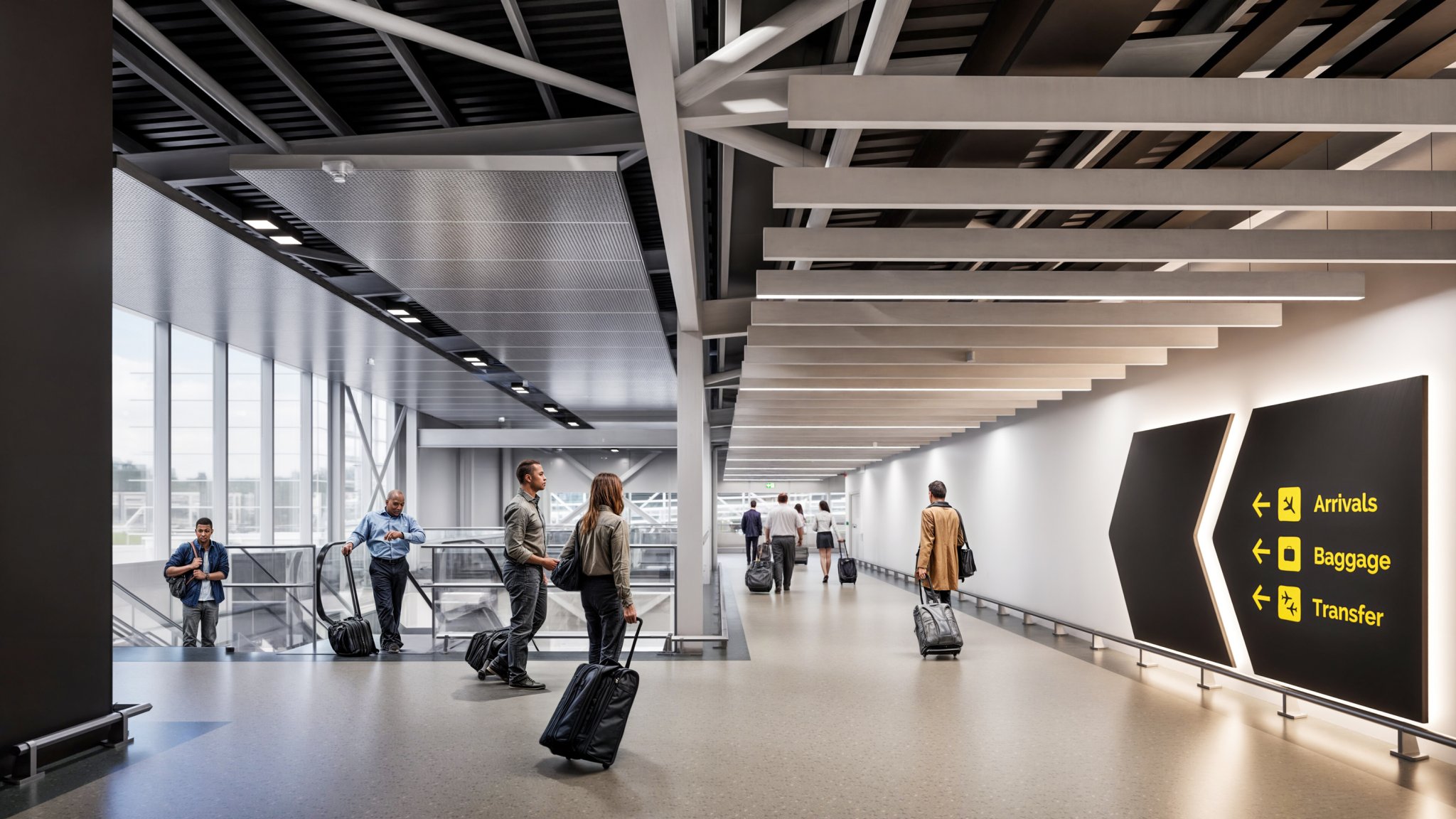 New ‘sky’ walkways will transform London Stansted Airport