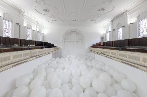 London’s newest free art gallery has launched with an immersive balloon installation