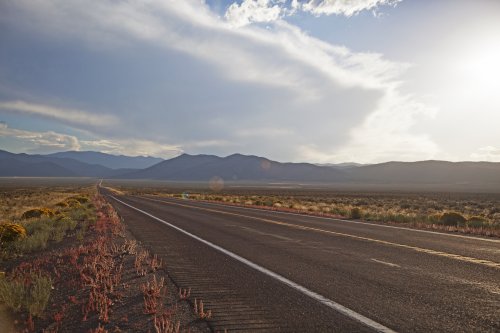 Remote Highway This long stretch of remote highway is officially the loneliest road in ...
