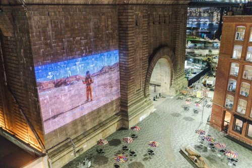 Massive video projections are coming to the Manhattan Bridge and Dumbo