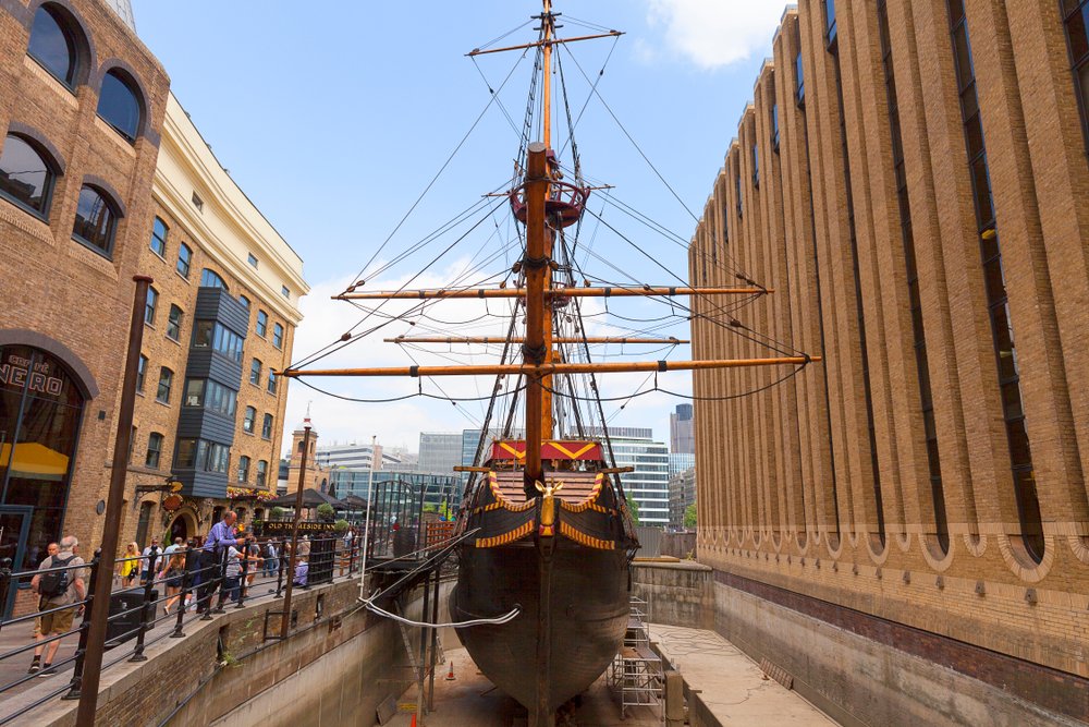 The Golden Hinde is being transformed into a floating pub