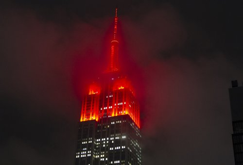 NYC landmarks will light up red tonight in a show of solidarity for the city
