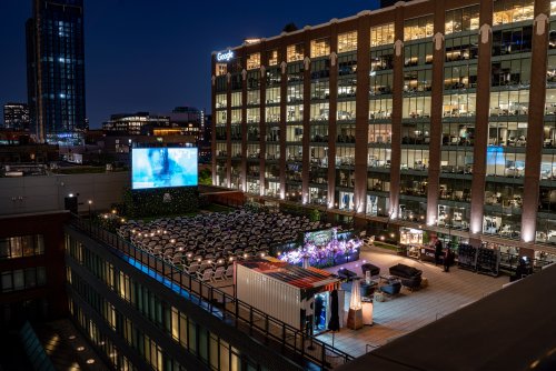 This rooftop movie theater experience is returning to Chicago next month