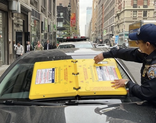 Behold, NYPD's latest illegal parking deterrent