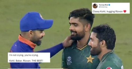 Classy Kohli, hugging Rizwan': Video of Virat congratulating Babar & Co.  after India vs Pakistan WC match goes viral | Flipboard