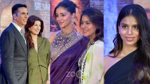 Kesari 2 Screening: Akshay Kumar Arrives With Wife Twinkle; Ananya's BFF Suhana Khan, Kajol, KJo And More Celebs Join