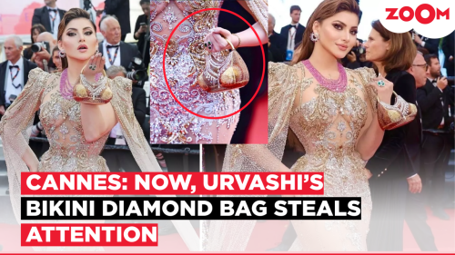 Cannes: After Urvashi Rautela’s parrot clutch, her gold bikini diamond bag steals attention