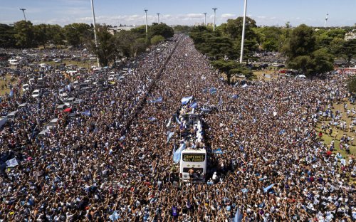 Argentina’s World Cup parade halted after millions jam streets to