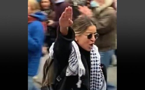 Canadian coffee chain cuts ties with franchisee for Nazi salute at anti-Israel march