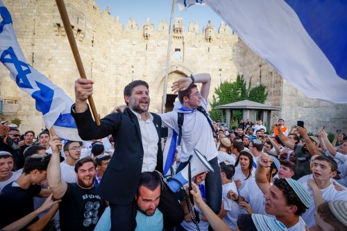 Through Jerusalem’s Muslim Quarter, a triumphalist march by Orthodox-nationalist men
