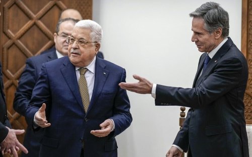 Blinken laments deaths of ‘innocent Palestinian civilians’ in meeting with Abbas