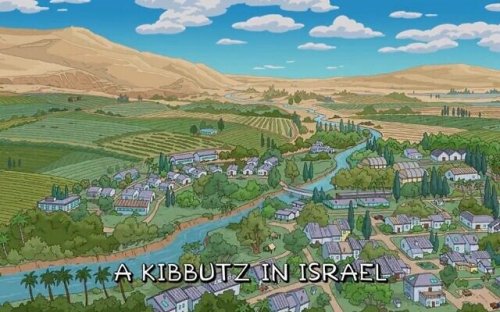 Picturesque Israeli kibbutz features in The Simpsons