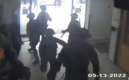 Video shows cops storming hospital before reporter’s funeral, firing shots