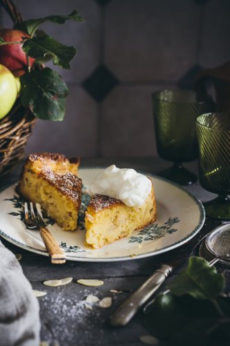 Unser bester einfacher Apfelkuchen  – Saftiger Bretonischer Apfelkuchen
