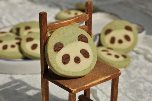 ♨ Panda Kekse aus Grüntee (Matcha) — Rezept
