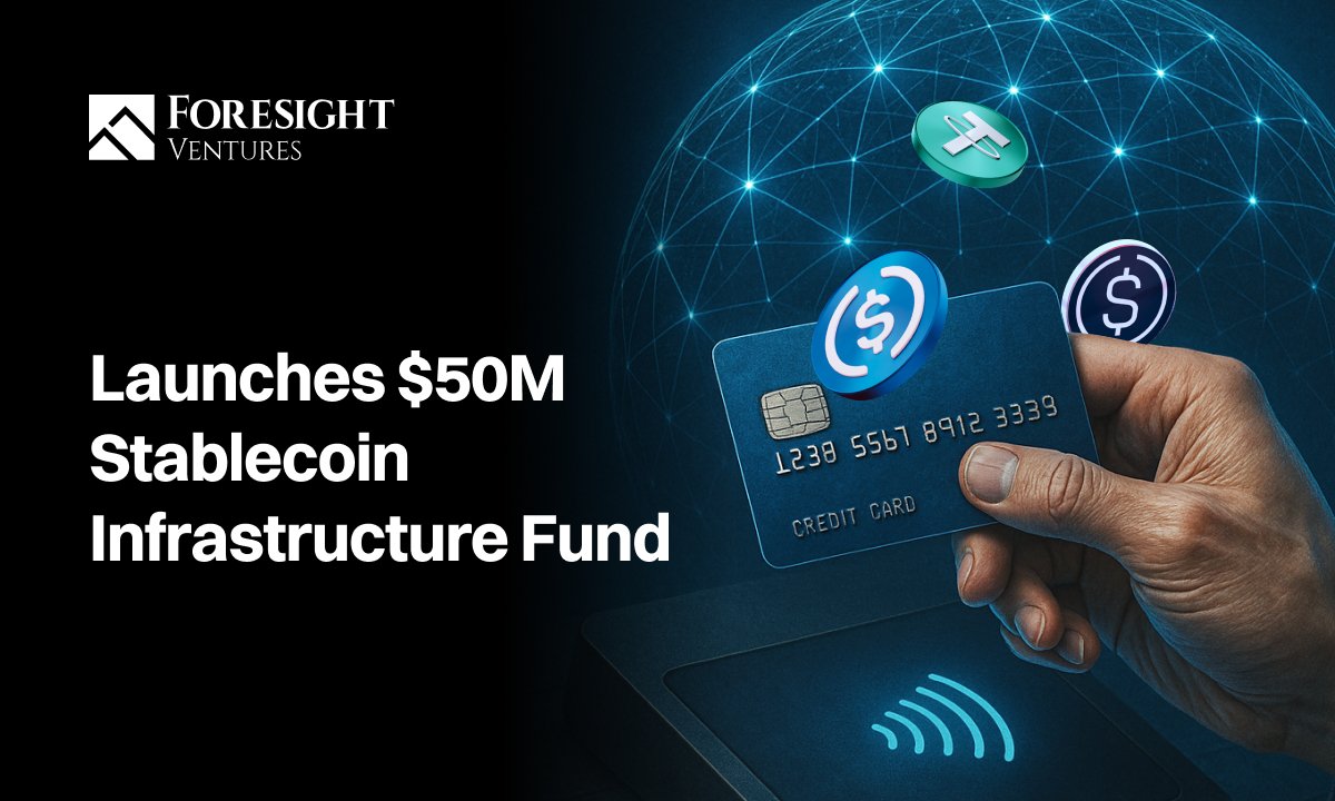 Foresight Ventures Launches $50M Industry-First Stablecoin Infrastructure Fund
