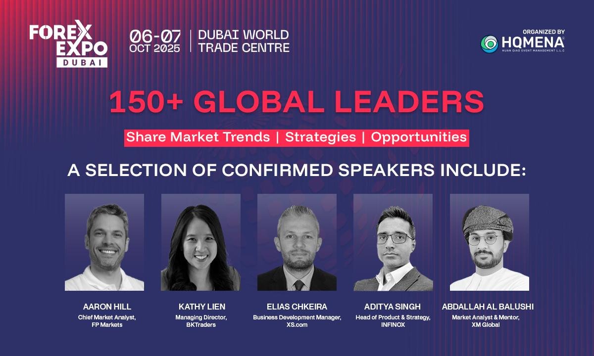 Forex Expo Dubai 2025 Conference to Feature 150+ Global FX and Fintech Leaders