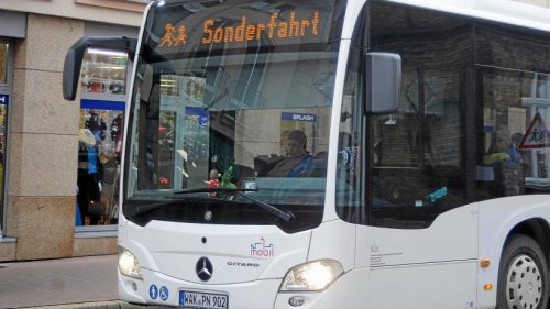 Eisenach: Bus kam ins Rollen