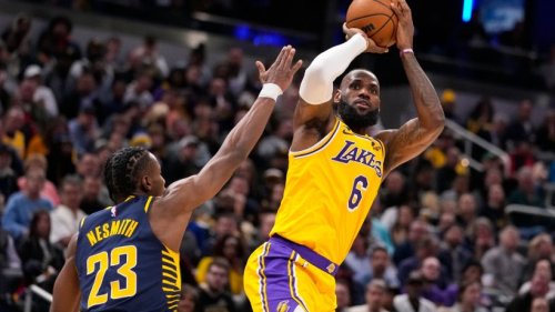 Lakers um Rekordjäger James gewinnen bei den Pacers
