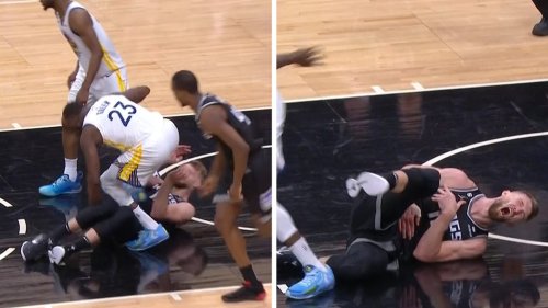 Draymond Green Stomps On Domantas Sabonis' Chest, Ejected From Game ...