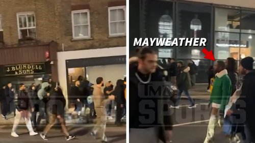 'THEY PUNCHED HIM UP' Moment Floyd Mayweather Is Attacked By Mob In ...