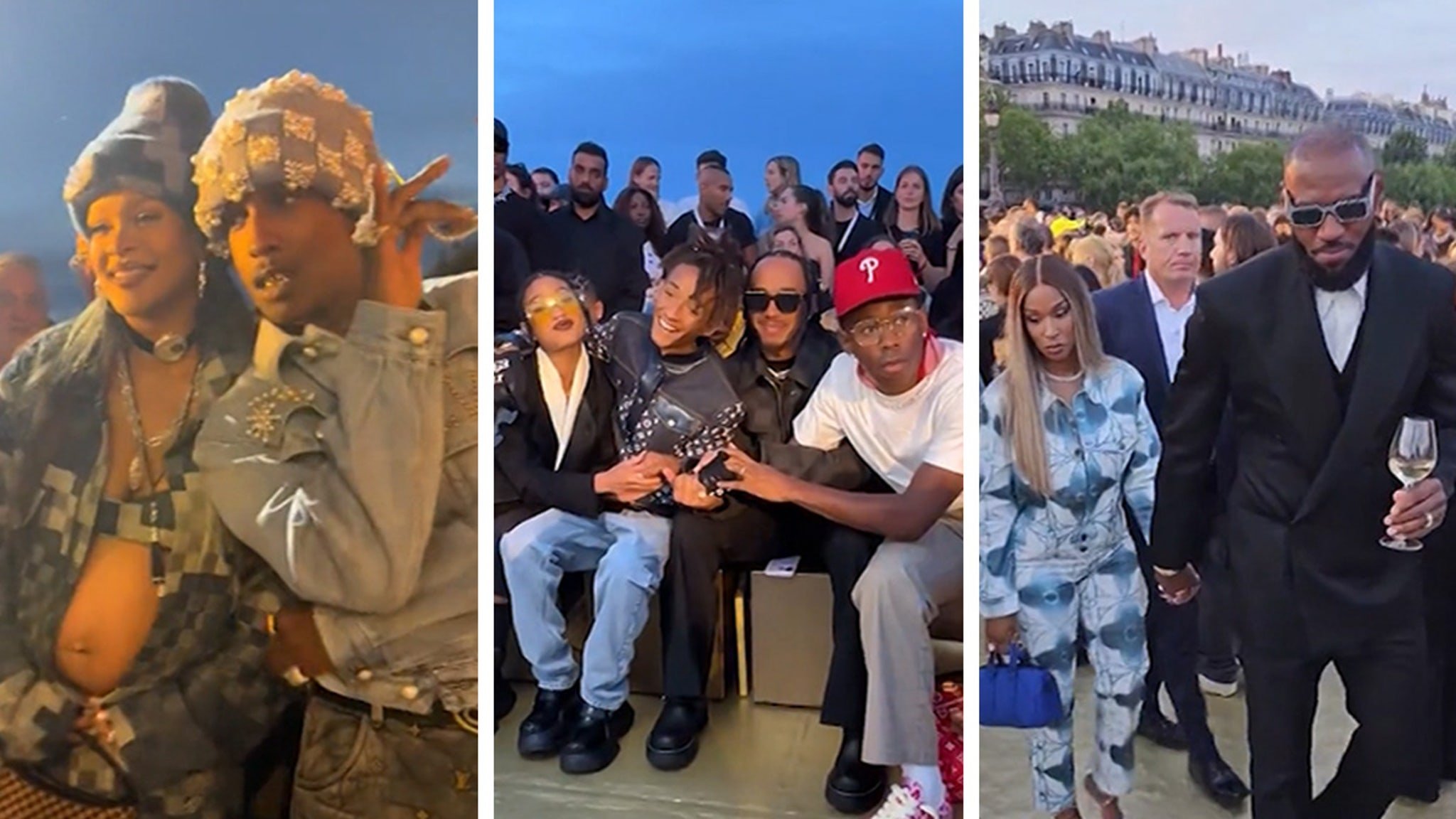 So Star-Studded: Pharrell's Louis Vuitton Paris Show Attended By Beyoncé,  Jay Z, Zendaya, Meg, Kim K, Rocky & Rih