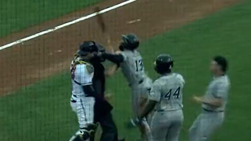 Guardians Prospect George Valera Shoves Ump During Game Incites 