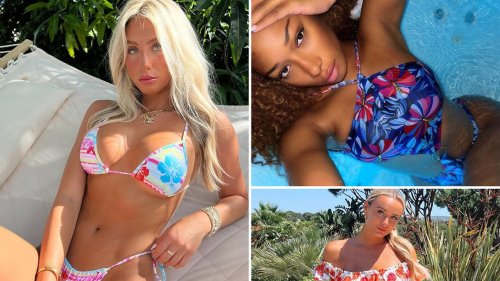 Sexy Stars In Floral Print Swimwear .... Flower Power!