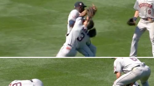 Astros Star Yordan Alvarez Carted Off Field ... After Scary Collision With Teammate