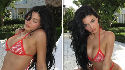 Kylie Jenner Sizzles in Red Bikini During Turks and Caicos Getaway