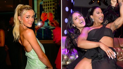 Livvy Dunne, Salma Hayek Stun At S.I. Swim Issue Launch Party!!!