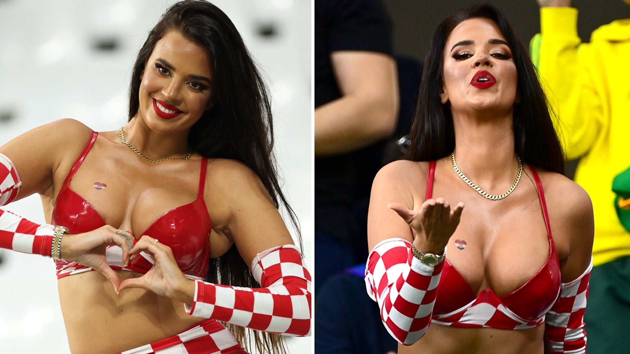 Model Ivana Knoll Sexy Outfit For Croatia's Win ... At World Cup