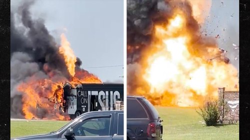 Shreveport, Louisiana Jesus Didn't Take the Wheel ... Bus With Name on Side Explodes, on Video
