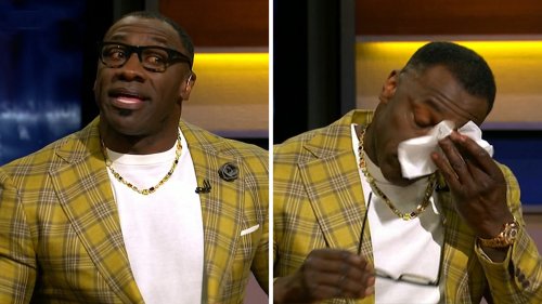 Shannon Sharpe Breaks Down In Tears Saying Goodbye To Skip Bayless ...