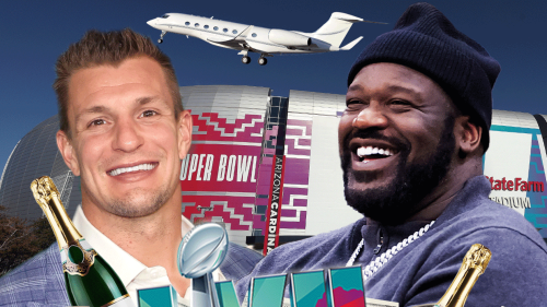 Super Bowl LVII Insane $1 Million Package Private Jet, Hang W/ Gronk & Shaq, Unlimited Booze!!
