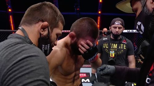 Khabib Nurmagomedov RETIRES FROM MMA After Choking Out Justin Gaethje