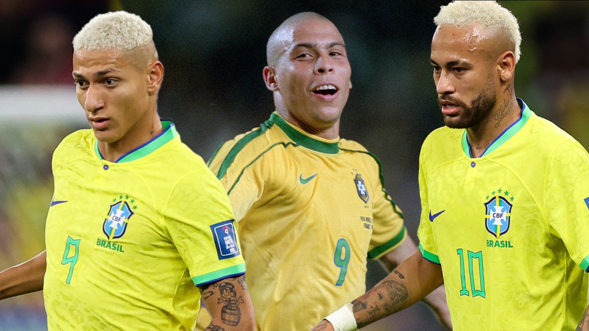 Brazil Soccer Star Richarlison New Tat After World Cup ... Ronaldo, Neymar And Myself!!!